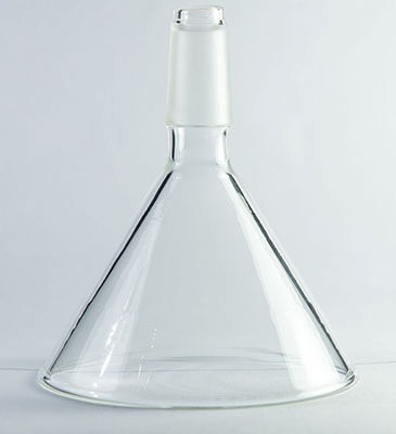 science laboratory glass funnel