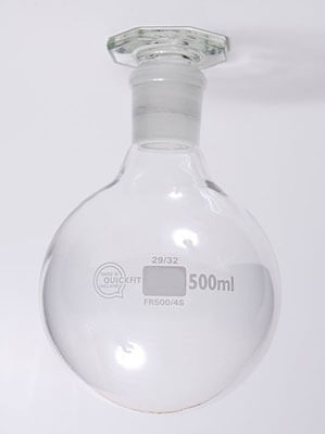 science laboratory round-bottom flask