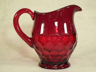 ruby glass opaque colloid