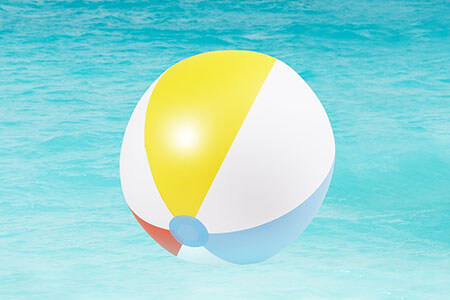 gases low density beach ball