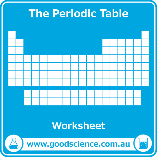 The periodic table worksheet